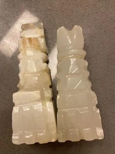 King & Queen White Marble / Onyx Stone Replacement Pawn Chess Piece - Picture 1 of 17