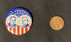 Prendedores políticos de colección: Kennedy, Woodrow Wilson, Nixon, Roosevelt, Eisenhower - Imagen 1 de 1