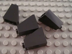 New LEGO Lot of 4 Black 2x1x2 Slope Parts - Picture 1 of 1