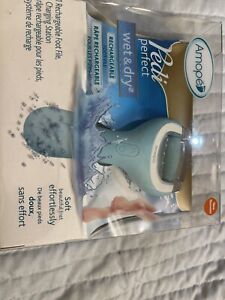 Amope Pedi Perfect Wet & Dry Rechargeable Foot File, Regular Coarse