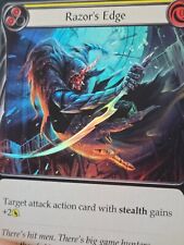 Razor's Edge Foil (Yellow) common Outsiders Flesh and blood Tcg NM