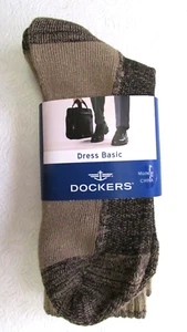 NEU 1 Paar Dockers Herren Kleid Basic Socken Größe 8-12 braun - Bild 1 von 2