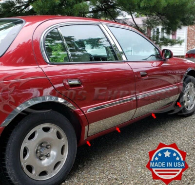 1998-2002 Lincoln Continental 4Dr хромированная качающаяся панель молдинг отделка 6 1/2 дюйма 8 шт BW - Изображение 1 из 4