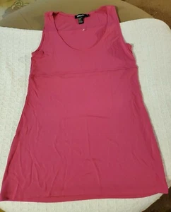 Blusa Dkny Mujer Talla S Rosa Sin Mangas Cuello Redondo Elastizada Pullover Informal - Imagen 1 de 9