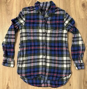 Madewell - Camisa para mujer a cuadros verde azul blanco rojo manga larga talla XS - Imagen 1 de 3
