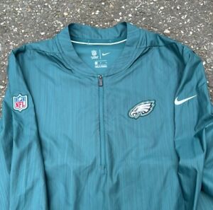 Philadelphia Eagles Nike On Field Size Large Windbreaker Jacket 1/4 Zip