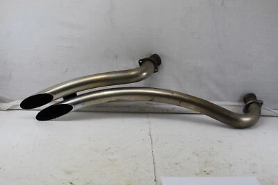 96-03 JUEGO SILENCIADORES TUBO ESCAPE HARLEY DAVIDSON SPORTSTER 1200 XL1200 CORTE BARRA Foto 1 de 4