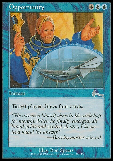 Opportunity PL Urza's Legacy MTG Magic the Gathering Blue English Card - Image 1 of 1