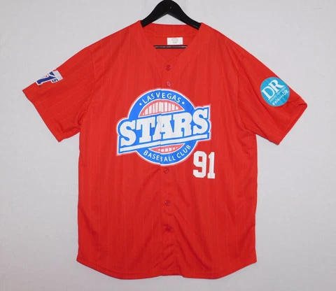 LAS VEGAS STARS 51s Aviators #91 Dodgers Padres MiLB Baseball SGA Jersey Mens XL Cover