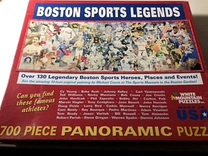 Boston Sports Legends Jigsaw Puzzle (2012) White Mountain Sport Athletes #5025 - Picture 1 of 9