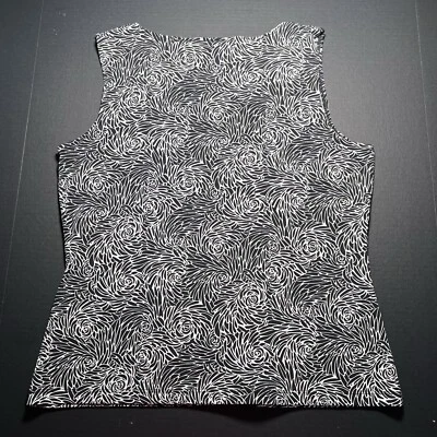 Axcess by Liz Claiborne Women's Black Sleeveless V-Neck Tank Top Size L - Image 1 of 4