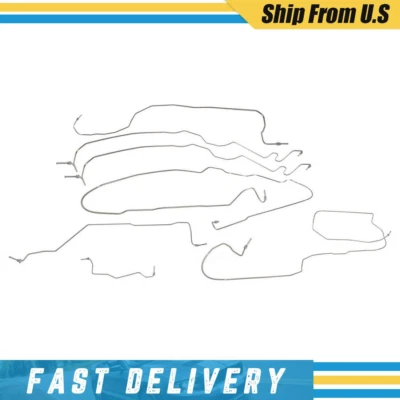 Líneas de freno Dorman de acero inoxidable para cabina extendida 99-02 Silverado Sierra 2500HD _XJ Foto 1 de 3