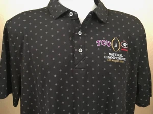NWT 2022 NCAA Championship Game TCU vs Georgia Cutter & Buck Golf Polo Size XL - Picture 1 of 5