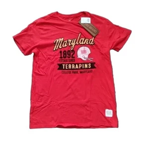 Camiseta Mediana Marca Retro TERPS 1892 Maryland Terrapins Fútbol Rojo - Imagen 1 de 5