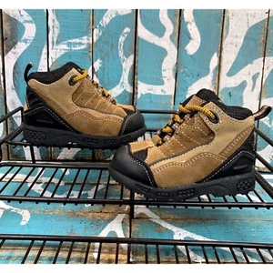 New Vintage McDonald's Mc Kids Shoes Brown Boots Nick 2 Size 5 - Picture 1 of 10