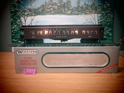 WILLIAMS CLASSIC OBSERVATION PASSENGER  CAR# 2626 LUXURY LINES "SAGER PLACE' NEW - Image 1 of 4