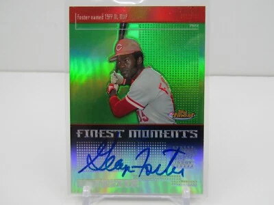 GEORGE FOSTER 2004 TOPPS FINEST MOMENTS AUTOGRAPH AUTO- REDS!! - Image 1 of 2