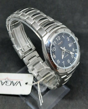 Men's Wristwatches Vagary WR 10 Bar Chrome Bracelet Date Watch Vintage Rare