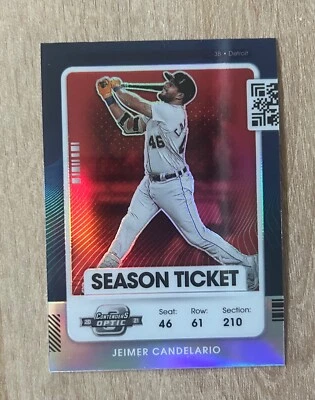 2021 Panini Contenders Optic Holo Ticket Jeimer Candelario #78 - Image 1 of 2