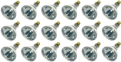 GE 48069 125 Watt R40 Infrared Heat Reflector Light Bulb Lamp - Pack of 18 - Image 1 of 3