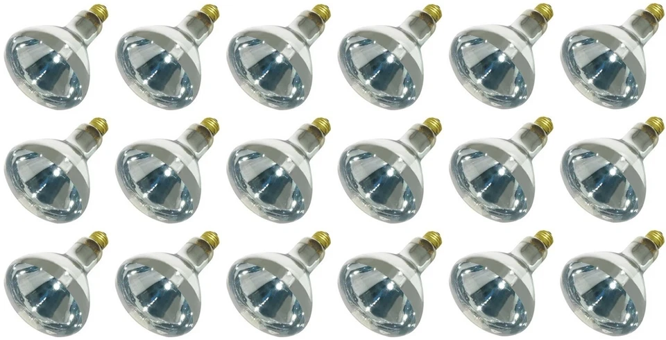 GE 48069 125 Watt R40 Infrared Heat Reflector Light Bulb Lamp - Pack of 18 - Image 1 of 3