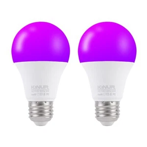 KINUR Purple LED Lights 9W 60W Equivalent for Christmas Decoration - Picture 1 of 7
