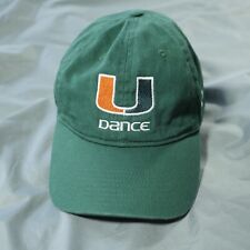 University Of Miami Hat Cap Strap Back Green Orange Men Adidas Dance Dad Outdoor