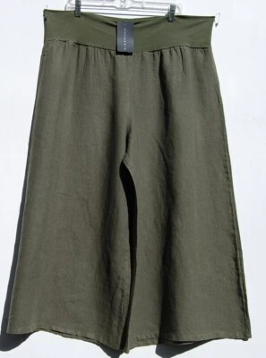 NWT Bryn Walker KOMBU Light Weight Linen Wide Leg Yoke Waist ELLA PANT XL - Image 1 of 2