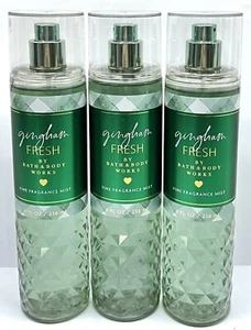 🌿3 NEW BATH & BODY WORKS GINGHAM FRESH FINE FRAGRANCE MIST BODY SPRAY 8OZ 🌿 - Picture 1 of 1