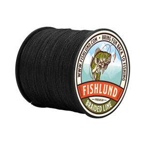 FISHLUND 6 -420 Pounds Test PE Braided Fishing Line 4 8 12 Strands 300 500 1000m