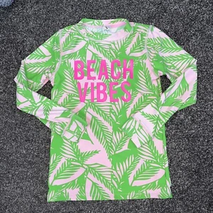 Shade critters palm beach , palm tree Girls long sleeve swim shirt soze s/m - Picture 1 of 6