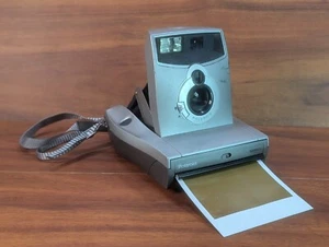 Vintage Polaroid 1200FF 100 mm Silver Spectra analoge Sofortbildkamera mit Gurt GETESTET - Bild 1 von 24