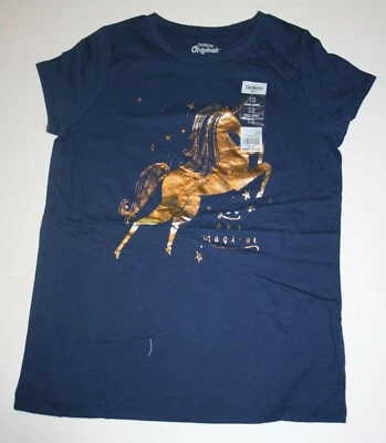 New OshKosh Girls 12 Year Top Metallic Gold Unicorn You Are Magical Graphic Tee - Image 1 of 2