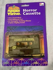 Vintage Pumpkin Time Chamber of Horrors Cassette Tape: Spooky Halloween Sounds - Picture 1 of 2