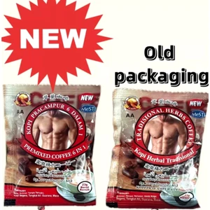 Instant Tradisional Herbs Coffee Premix MALE Coffee 6 in 1 Original 20 Sachets - Picture 1 of 3