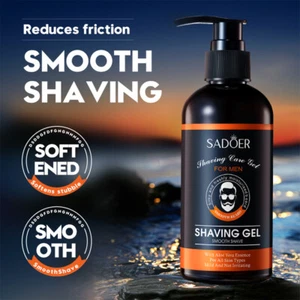 Shave Gel Gentle Moisturizing Shaving Gel Refreshing Cleaning Softening Beard US - Picture 1 of 16