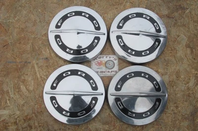 1964-66 FORD FAIRLANE, FALCON 9 1/4″ POVERTY DOG DISH HUBCAPS SET OF 4 - Image 1 of 4