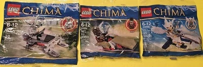 LEGO LEGENDS OF CHIMA 30252 30250 30251 PLOYBAG SET LOT MINIFIGURES RARE LIMITED - Image 1 of 4