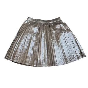 Mini Boden NWT Gold Holiday Party Metallic Pleated Skirt Girl's 9-10 Yr Lined - Picture 1 of 8