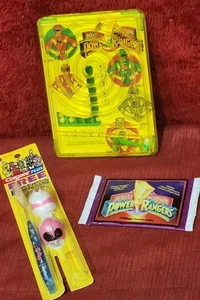 Lot 3: Power Rangers Child Toothbrush w/ Helmet, Lightway Game, Prem Card Pack - Picture 1 of 10