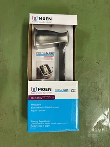 Moen MY3508BN Hensley Pivoting Paper Holder Brushed Nickel Press & Mark - Picture 1 of 5