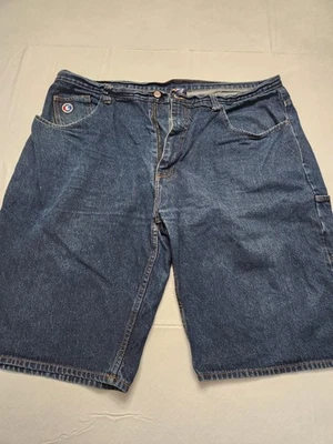 Pantalones Cortos De Colección G-Unit Para Hombres 42 Azul Denim Carpintero Sueltos Y2K Hip Hop Jeans 00s Foto 1 de 4