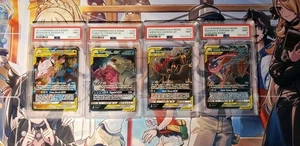 Pokemon Lot 4 PSA 9 Slabs English Tag Team Umbreon Darkrai 125 Reshiram Zekro - Bild 1 von 2