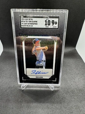 2024 LEAF METAL  AUTO   /4 TOM GLAVINE BRAVES - Image 1 of 2