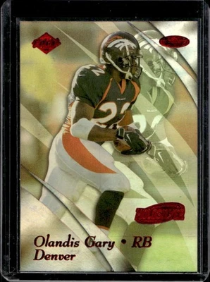 1999 Collector's Edge Masters Olandis Gary HoloSilver Rookie RC #72/3500 Broncos - Image 1 of 2