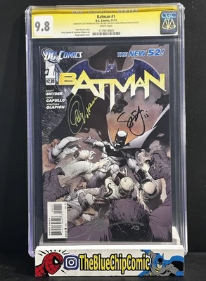 Batman #1 (2011) CGC 9.8 SS – Signed Snyder, Capullo & Glapion | Court of Owls! - Image 1 of 4