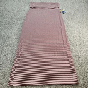 Kavu Long Skirt Outdoor Red White Travel Women's Size Medium Elastic Waist NWT - Picture 1 of 7