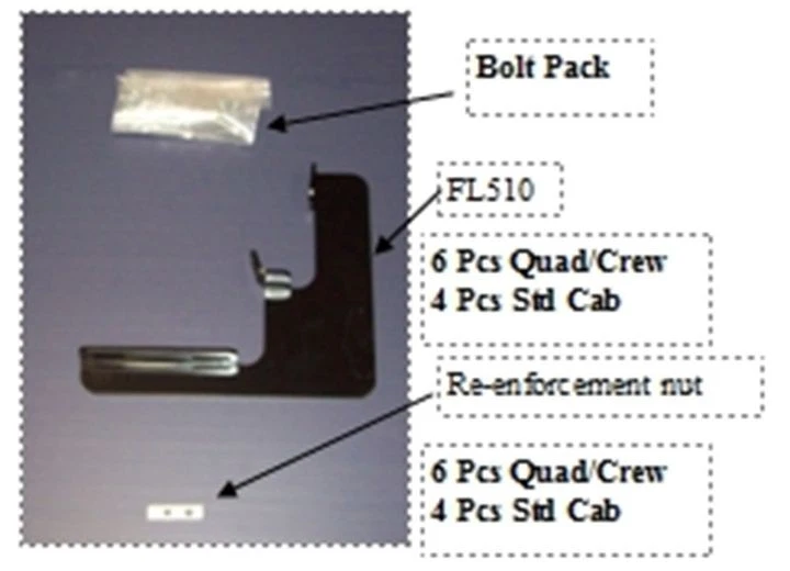 Owens Products 10-1254 For 09-16 Ram 1500 Quad/Crew Cab Transender Brackets - Изображение 1 из 3