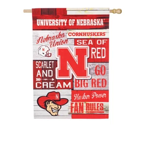 Universidad de Nebraska, reglas de abanico de lino REG, 13l949fr - Imagen 1 de 2