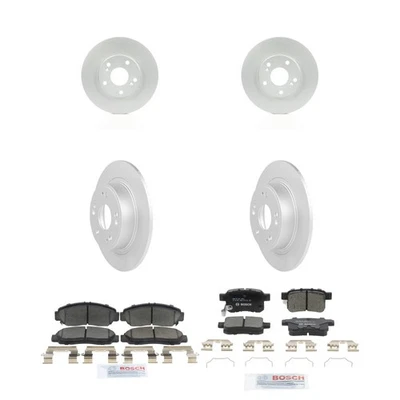 Kit de pastillas de freno y rotor de cerámica Bosch QuietCast para 11-12 Honda Accord EX EX-L Foto 1 de 4